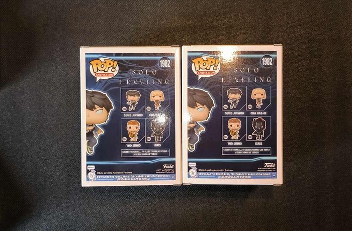 Lot 2 Figurines Funko Pop / Sung Jinwoo 1982 / Solo Leveling / ( 1 Glow Chase + 1 Normal ) - photo numéro 2