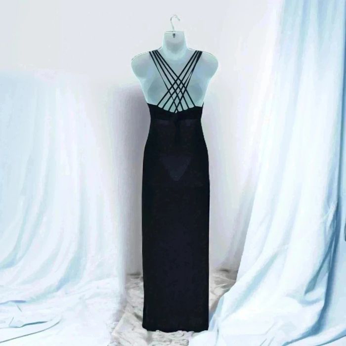 Robe de soiree noir 🌹TU🌹 fabrication française - photo numéro 3