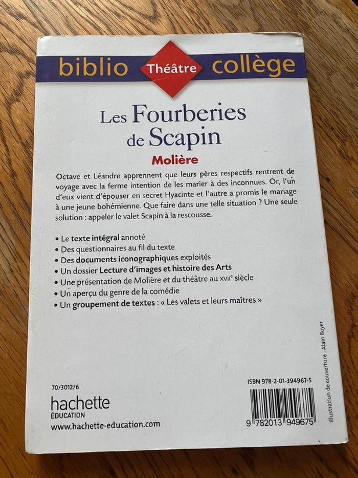 Les fourberies de Scapin hachette éducation - photo numéro 2
