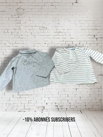 2 polos 12 mois longues manches