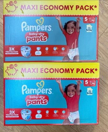 [-30% code HAMAC30] 172 couches Pampers pants taille 5
