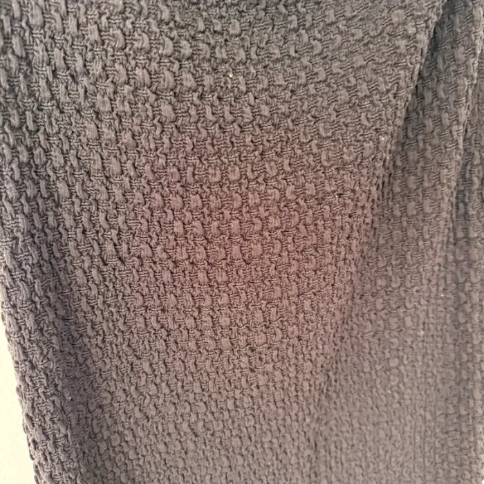 Robe bustier noire texturée Zara Taille L - photo numéro 7