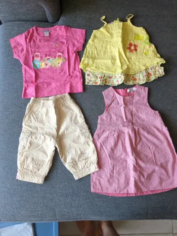 Lot vêtements été fille 9 mois
