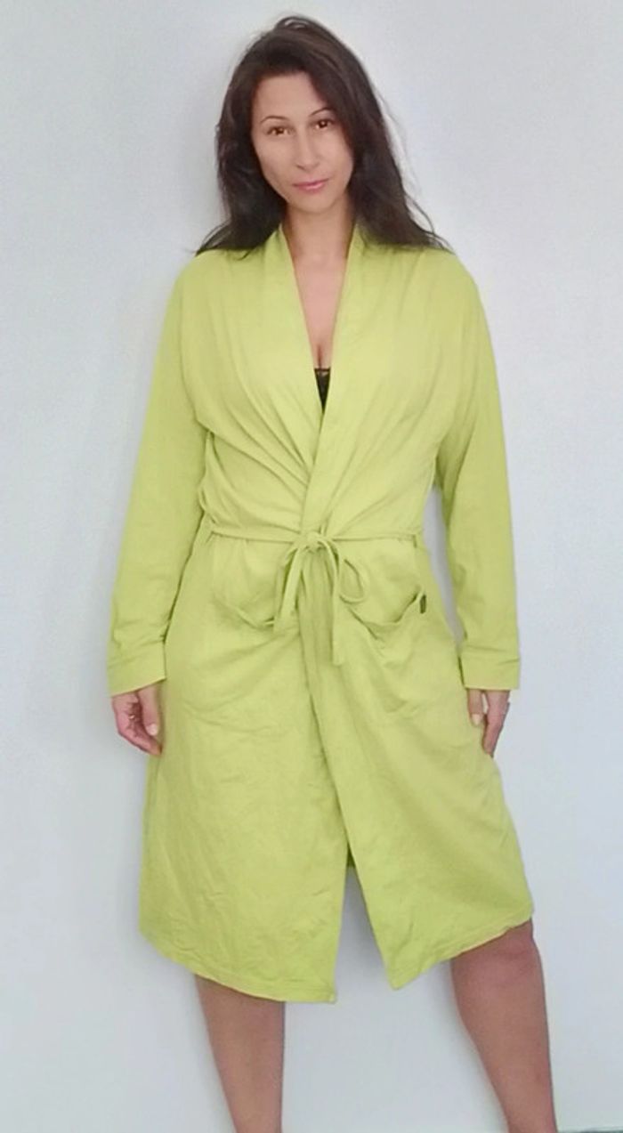 Robe de chambre anis