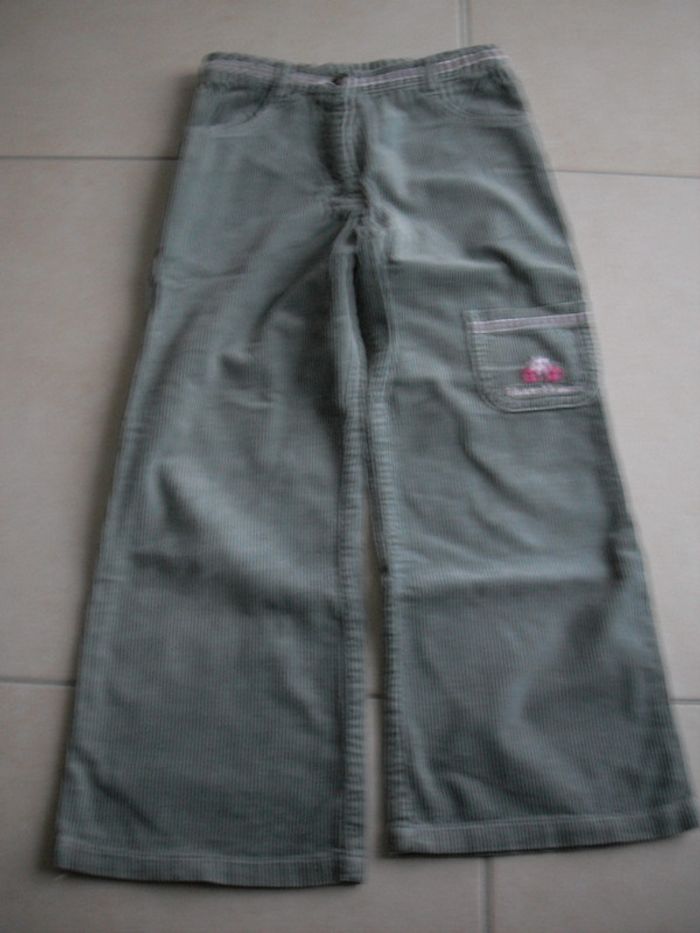 Pantalon velours kaki clair - 6 ans - photo numéro 6