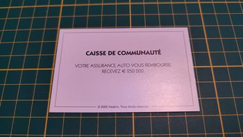 Carte caisse de communauté assurance auto Monopoly Et si le Monopoly était inventé aujourd'hui #C22