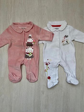 Pyjamas fille 1 mois