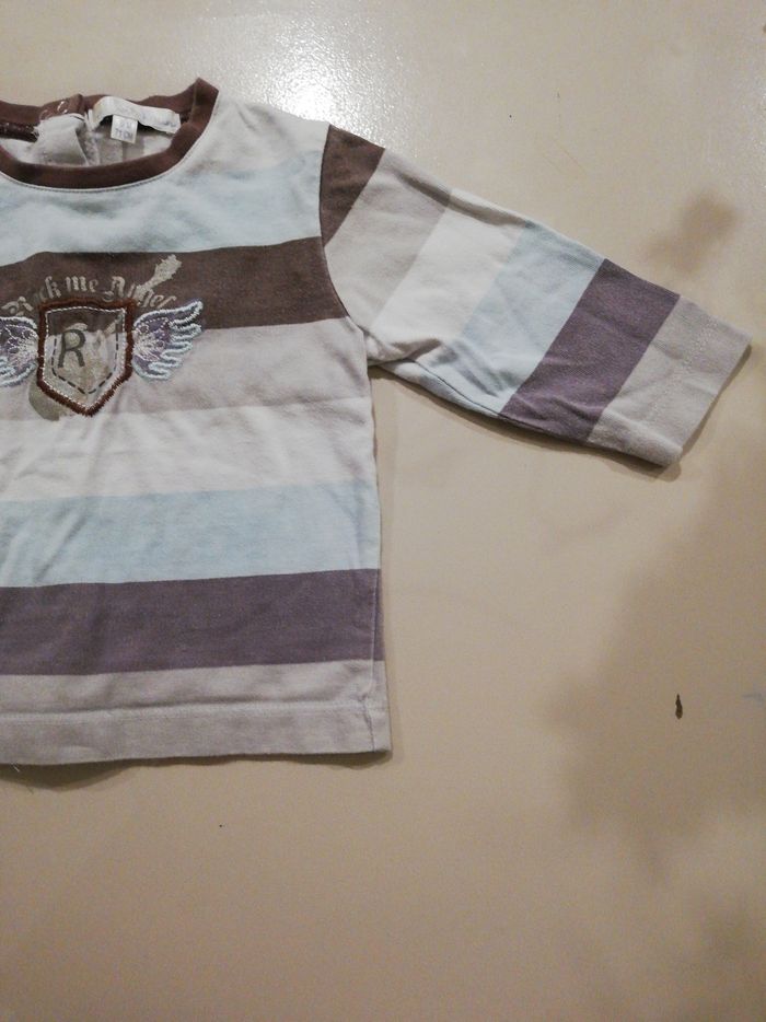 Tee shirt manche longue garçon 9 mois - photo numéro 2