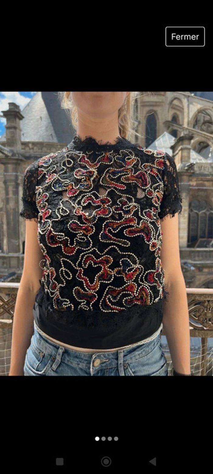 Tee shirt chemisier 36