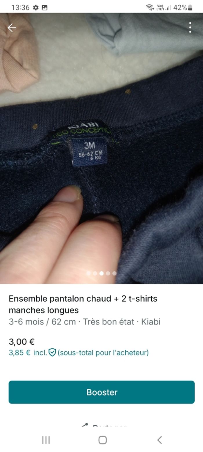 Ensemble fille 3 mois - photo numéro 3