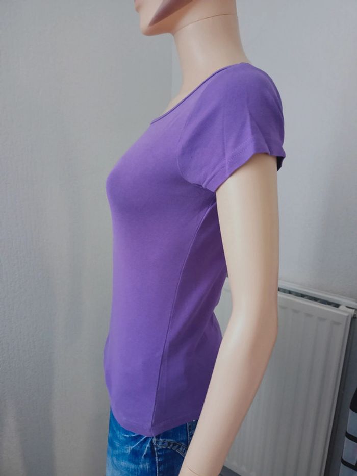 Haut basique uni lilas S H*46 - photo numéro 2