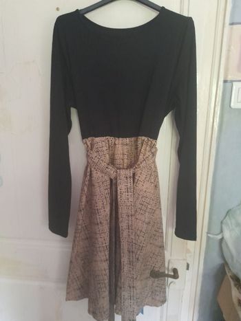 Robe noire et marron, NEUVE, taille L