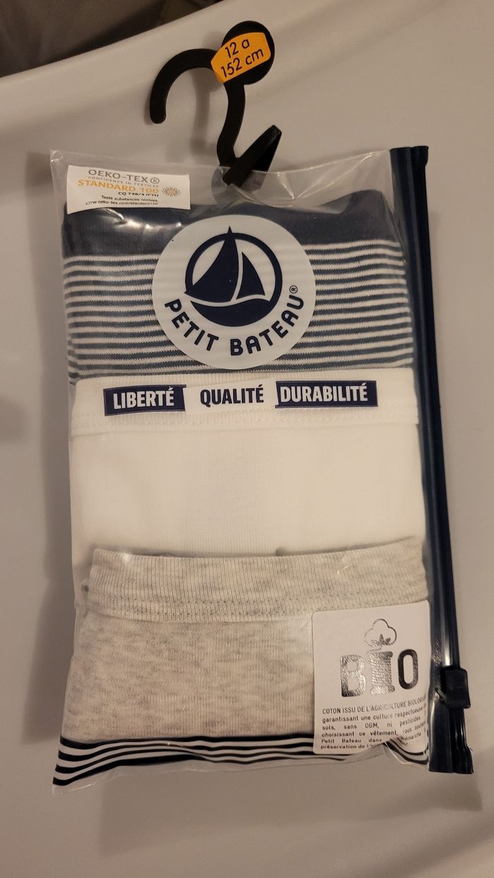 Slip petit bateau neufs garçons 12 ans