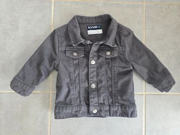 Veste en jean grise