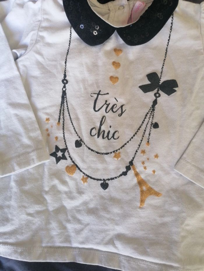 T-shirt manches longues gemo 18mois - photo numéro 2