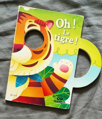 Livre d'éveil bébé masque animaux