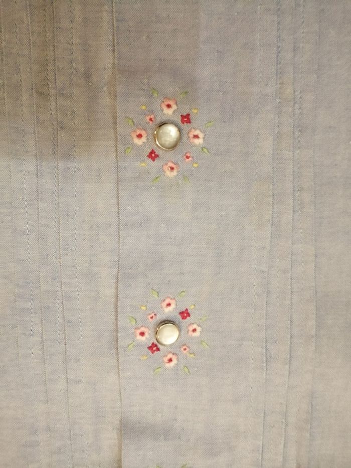 Chemisier manches longues bleu ciel 10 ans Jacadi - photo numéro 2