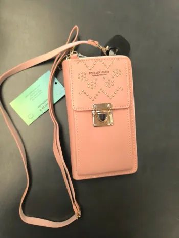 300918 pochette rose bandoulière femme TU neuve