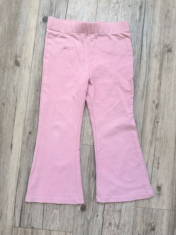 Legging pattes d’éléphant rose  2/3 ans h&m