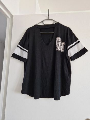 T-shirt noir oversize