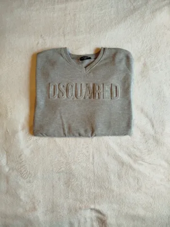 Pull vintage homme Dsquared2 taille XXL col. Gris