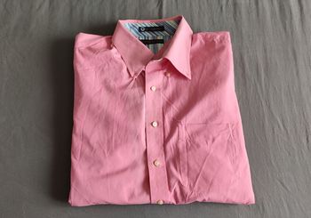 Vêtement Homme Chemise rose abimé Tommy Hilfiger taille XXL 36-3 18 #Retrostreet