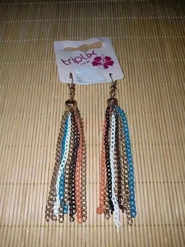 Paire de boucles d'oreilles pendantes