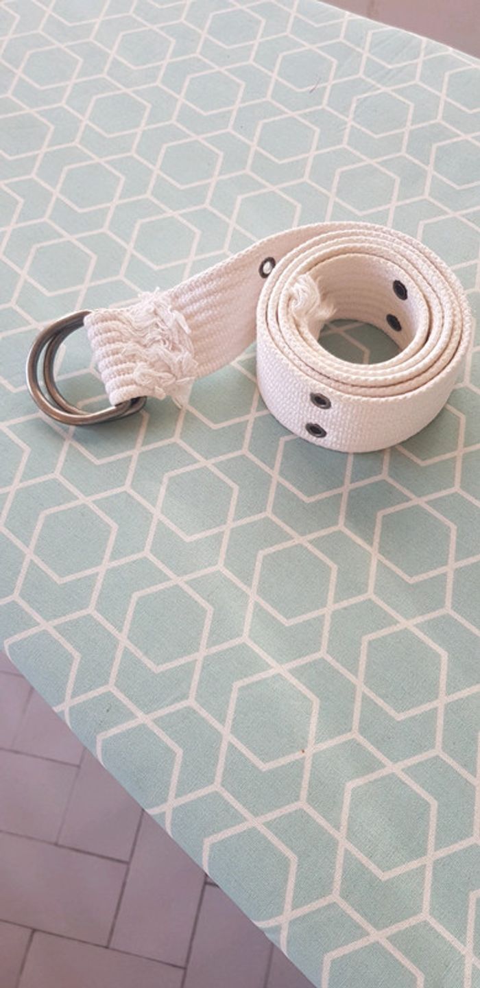 Ceinture blanche unisexe - photo numéro 2
