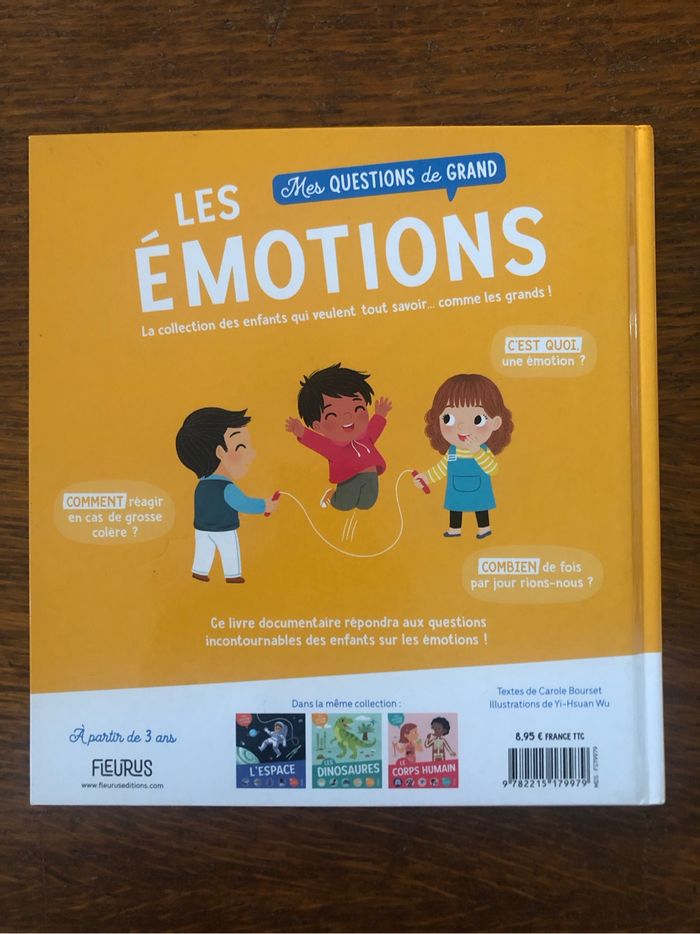 Livre les émotions dès 3 ans Fleurus - photo numéro 2