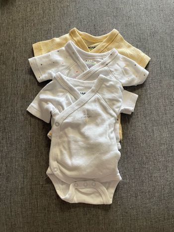 Lot de 3 bodies 0 mois