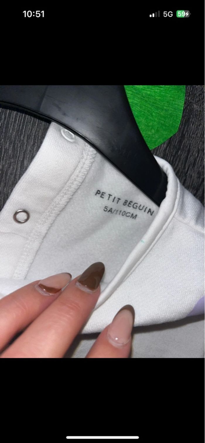 Robe sweat petit béguin - photo numéro 2