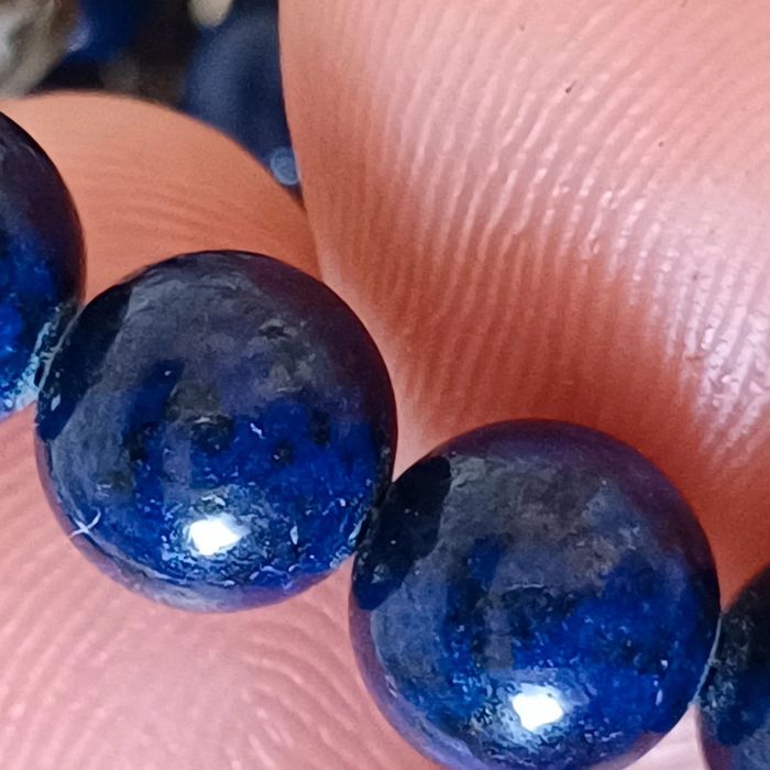 Bracelet y carré lapis-lazuli et acier inoxydable - photo numéro 6