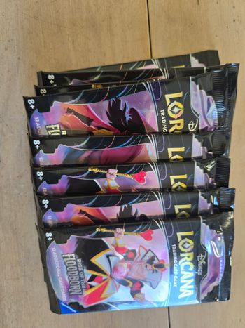 Lorcana  lot de 8 boosters anglais Rise of the Floodborn 1rst print 2023
