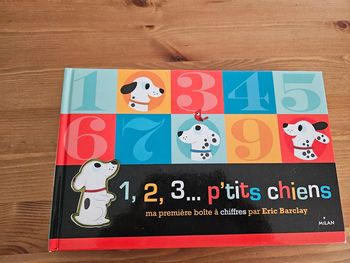 Livre 1,2,3 p'tits chiens Éditions Milan