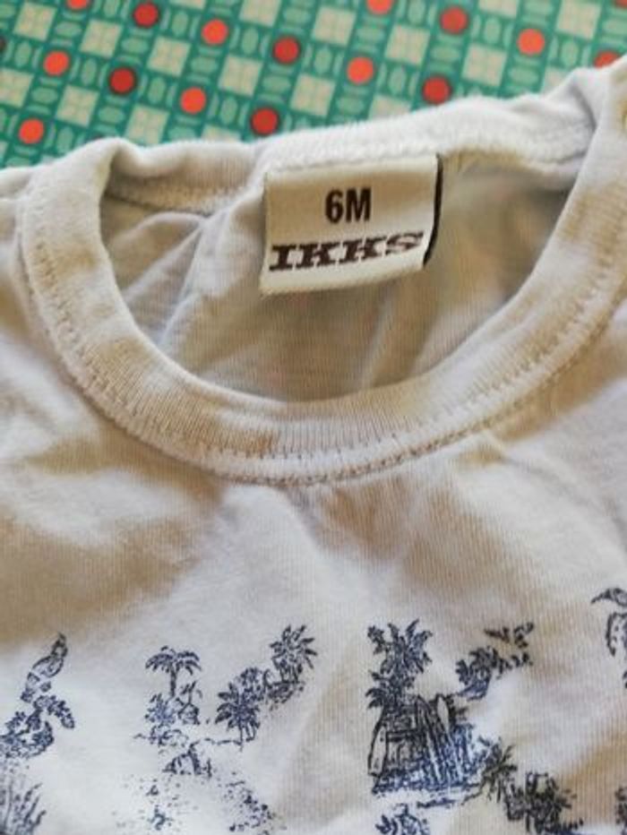 Ikks barboteuse + bodie robe 6 mois - photo numéro 2