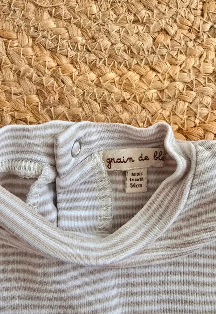 Tee shirt manches longues 1 mois - photo numéro 2