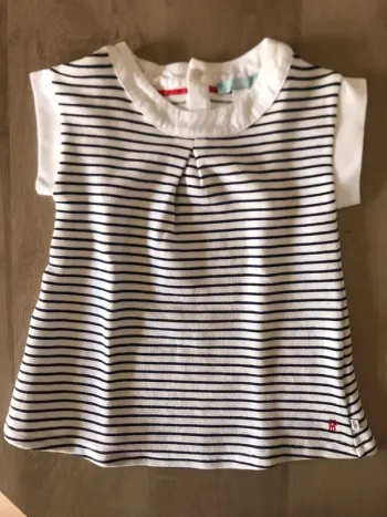 Robe marinière manches courtes