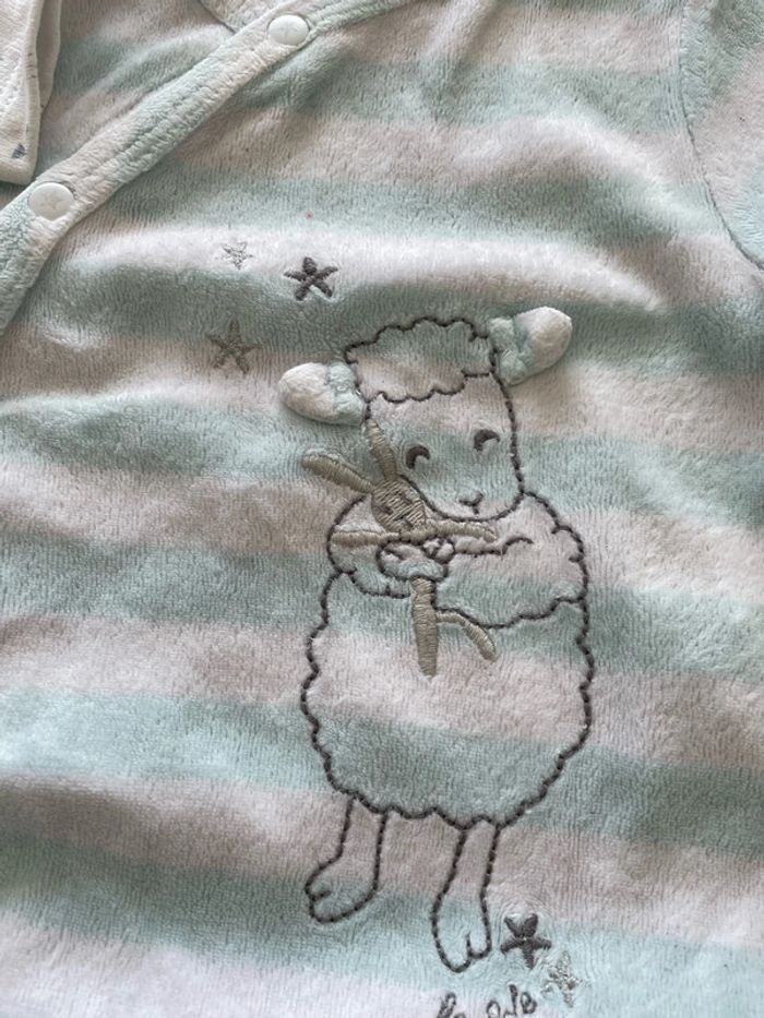 Lot de 3 pyjamas chaud 9 mois unisexe - photo numéro 2