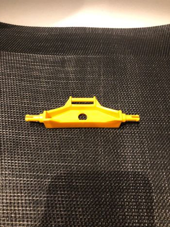 Playmobil essieu avant fixation attelage jaune pour chariot carriole 3117