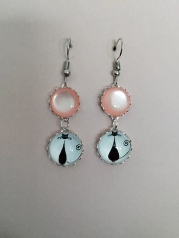 Boucle d'oreille chat