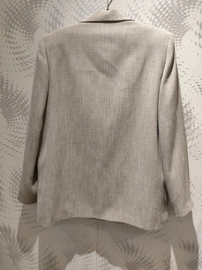 Blazer beige vintage Nathalie Andersen Damart Taille 44 Fabriqué en France - photo numéro 5