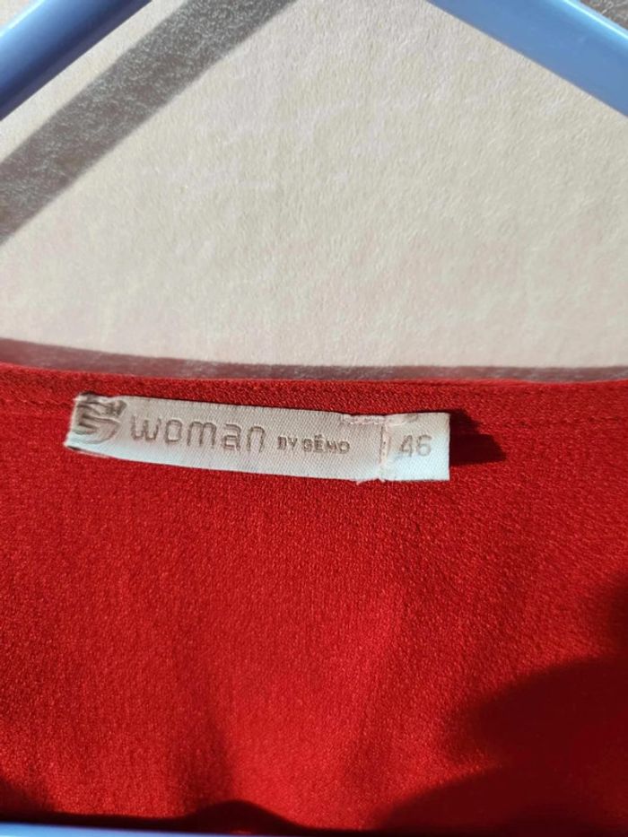 Robe Rouge - Gémo - Taille 46 - bon État. - photo numéro 4