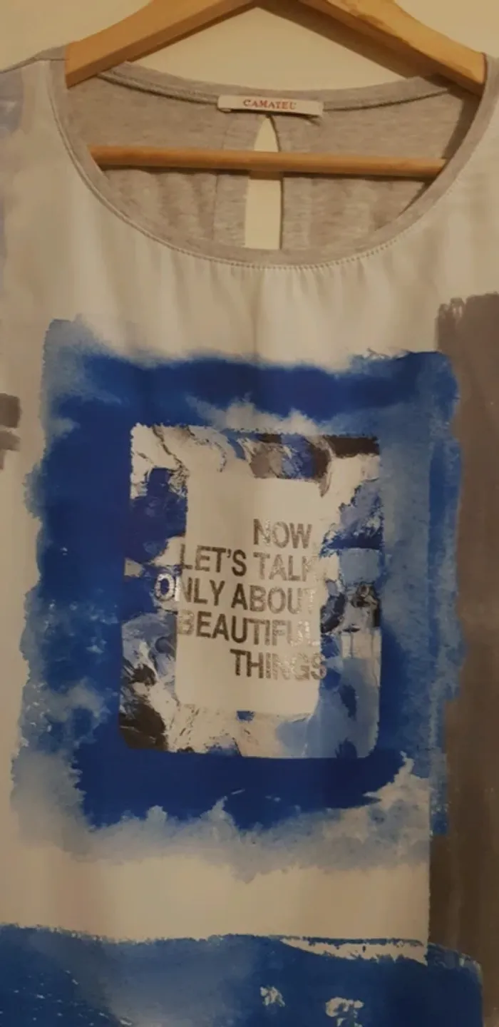Débardeur Camaieu Gris Bleu - photo numéro 2
