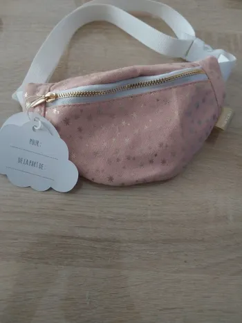 Sacoche sac banane petite fille Rose