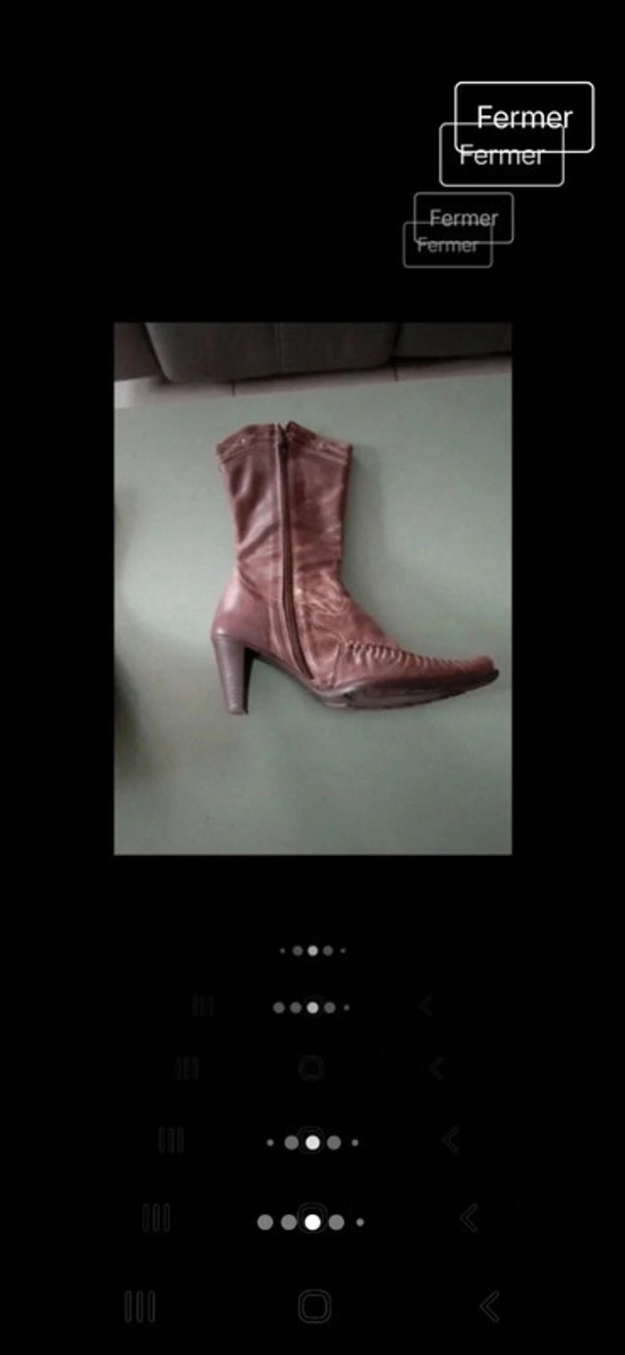Bottes cuir fauve - photo numéro 4