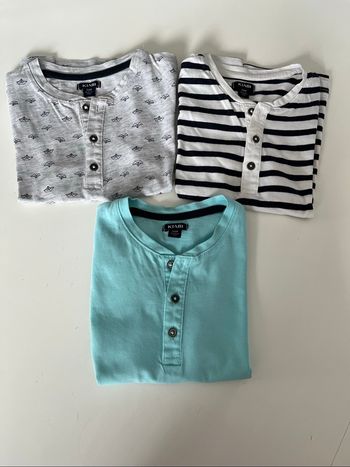 Lot de 3 t-shirt col tunisien 36 mois