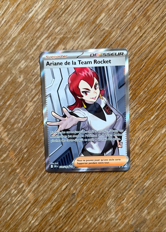 Carte Pokémon Ariane de la Team Rocket EV10 224/182
