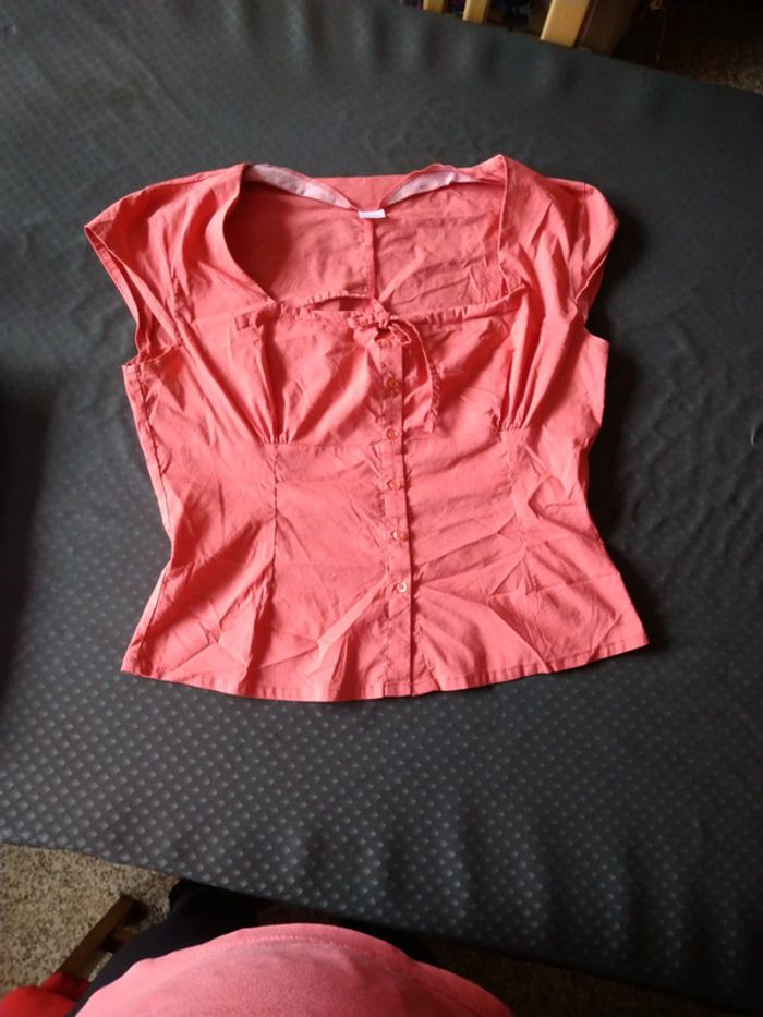 Blouse à boutons y2k corail femme 42 3 suisses - photo numéro 4