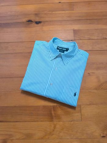 Chemise à rayures - Ralph Lauren Polo Golf - Davis - Logo brodé noir - Noir, blanc - Taille XL