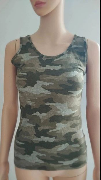 Débardeur camouflage taille m femme